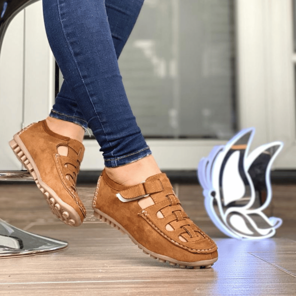 Mocassim de Couro Feminino - BellaFit