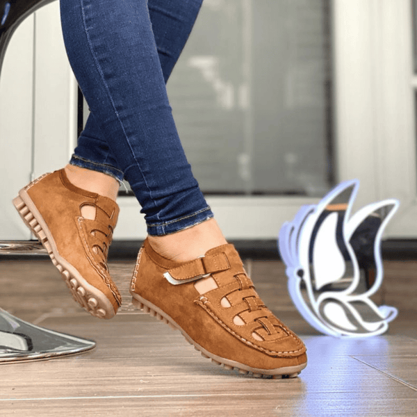 Mocassim de Couro Feminino - BellaFit