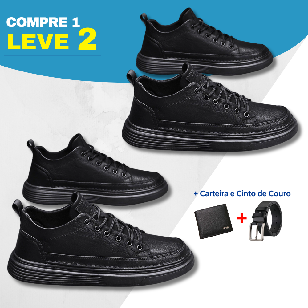 Sapatênis de Couro Premium Masculino - KZN