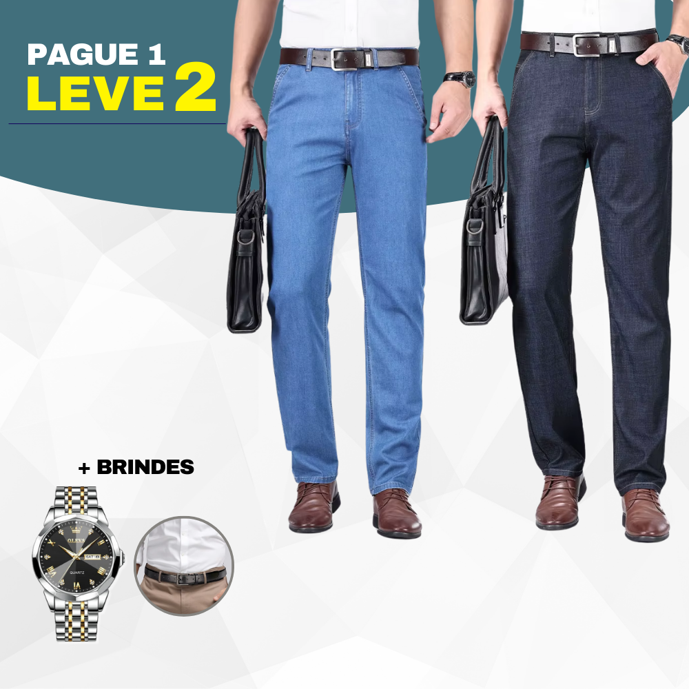 Kit 2 Calças Jeans Masculina Supreme
