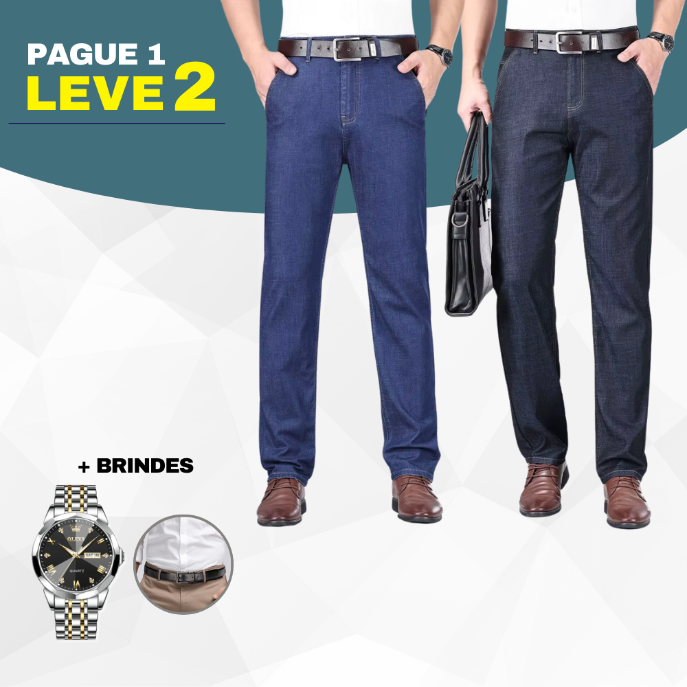 Kit 2 Calças Jeans Masculina Supreme