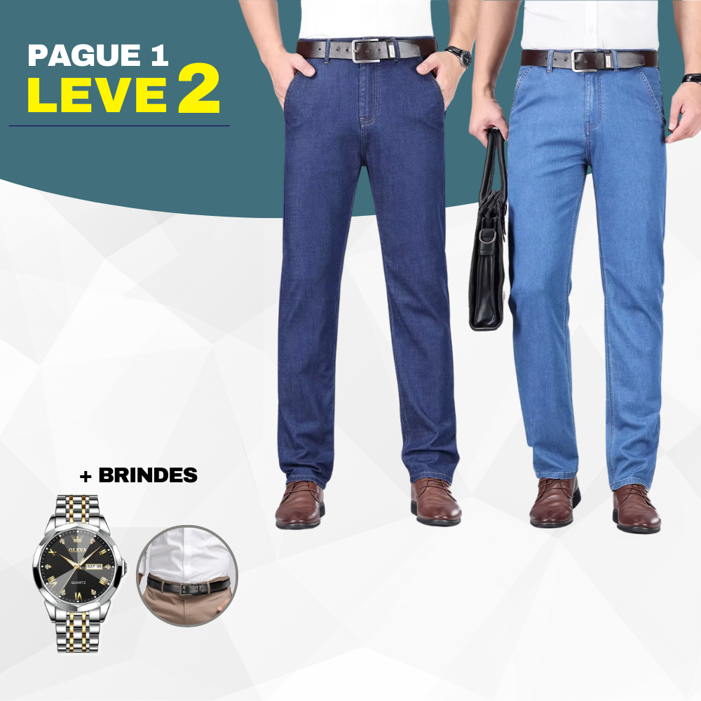 Kit 2 Calças Jeans Masculina Supreme