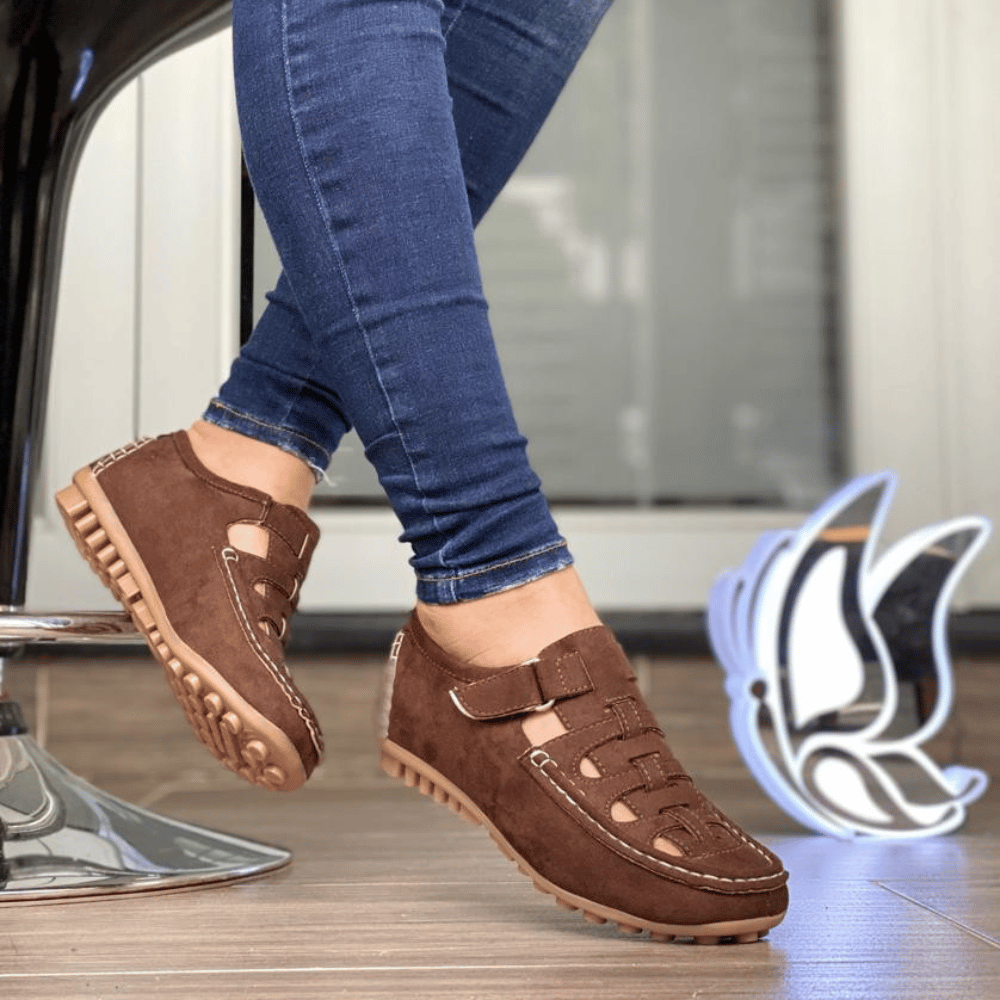 Mocassim de Couro Feminino - BellaFit