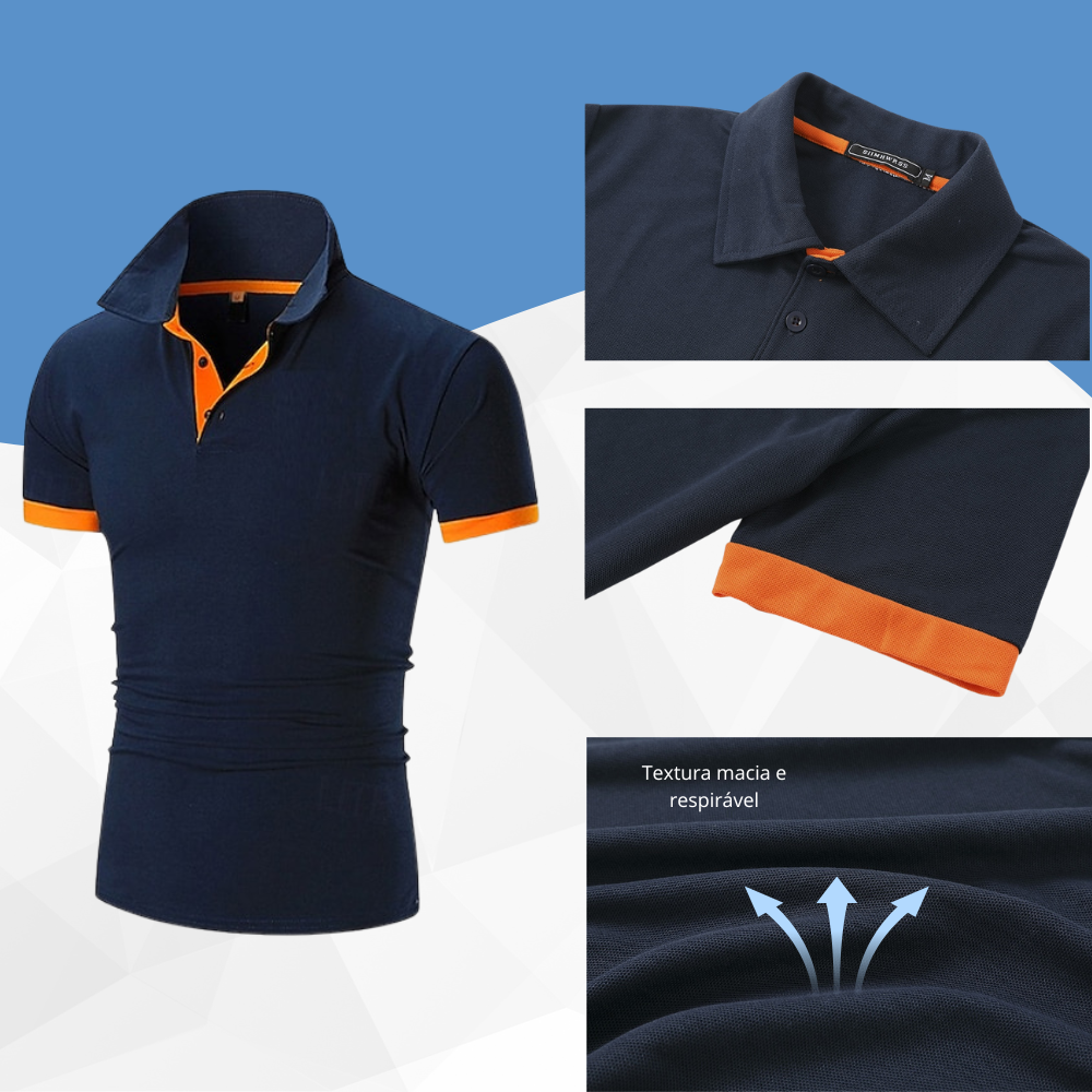 Kit 5 Camisas Gola Polo Algodão Piquet Premium + Boné