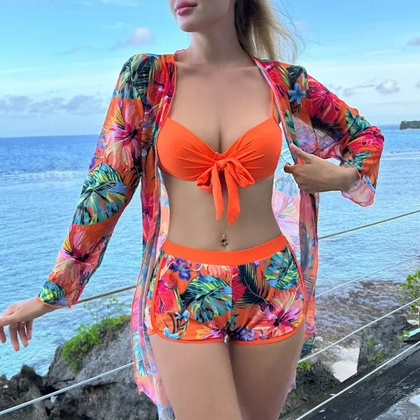 Conjunto 3 Peças Biquini Eleganza