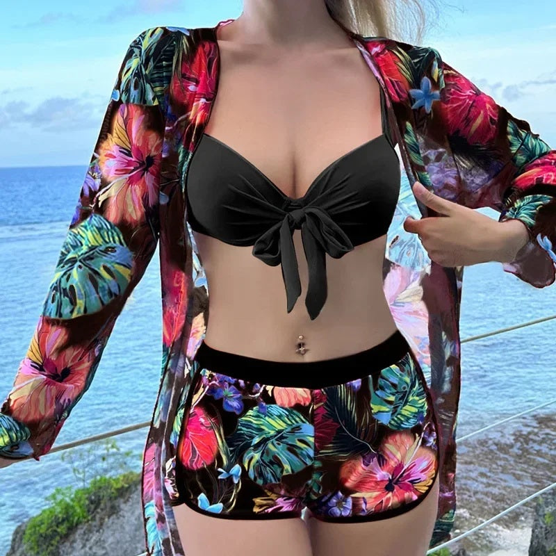 Conjunto 3 Peças Biquini Eleganza